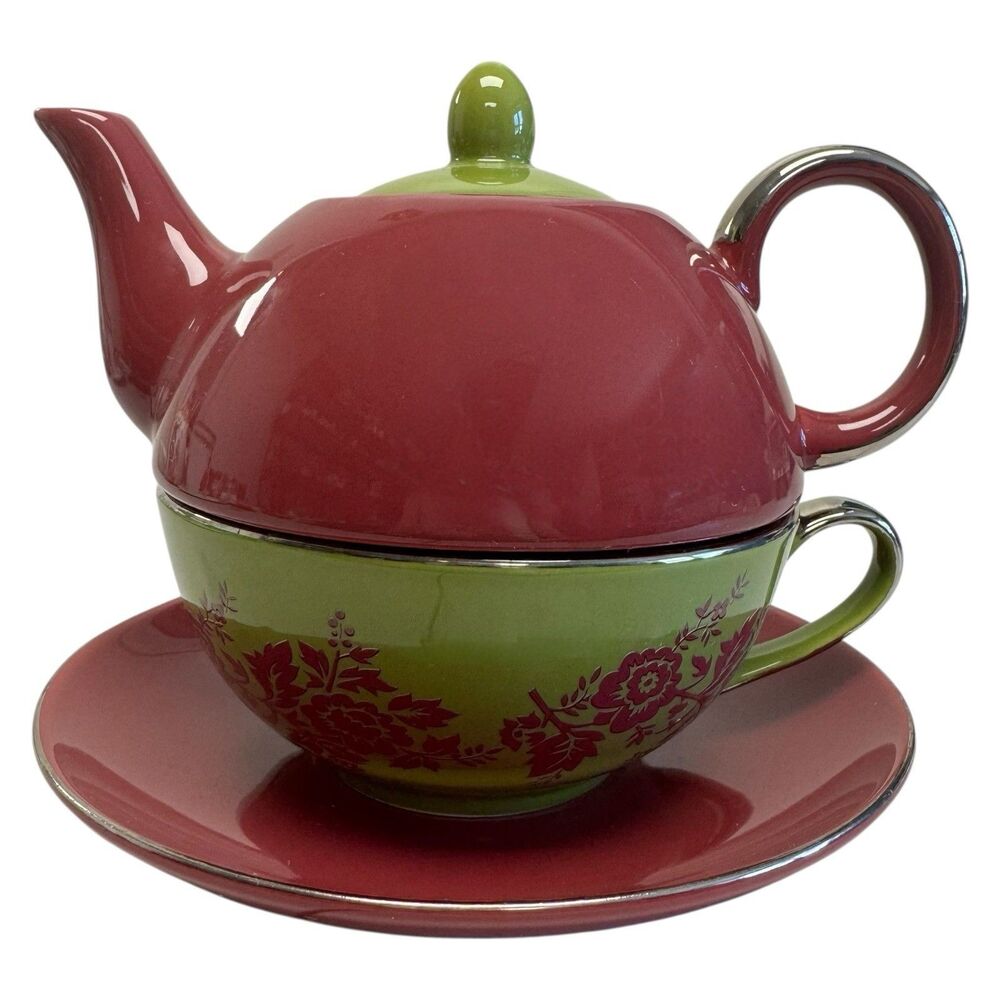 Yedi Houseware Nouveau Floral Tea For‎ One Set Classic Coffee & Tea Floral